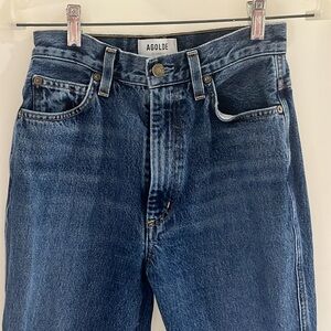 Agolde Blue Straight Leg Jeans